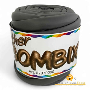 Marshmallow LEATHER BOMBIX (Eco-Pelle) - Cucirini Tre Stelle - Colore: 016 - GRIGIO - by LacariaRicami.Store