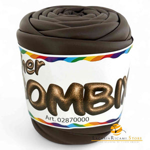 Marshmallow LEATHER BOMBIX (Eco-Pelle) - Cucirini Tre Stelle 071S - MARRONE - LacariaRicami.Store