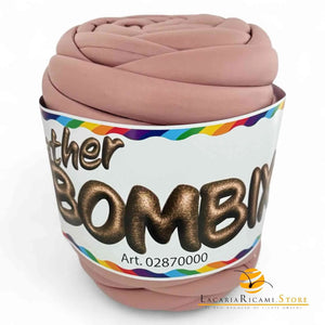 Marshmallow LEATHER BOMBIX (Eco-Pelle) - Cucirini Tre Stelle - Colore: 098 - ROSA - by LacariaRicami.Store