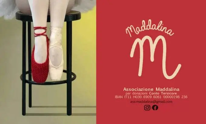 Le scarpette rosse di Maddalina - Silke - - LacariaRicami.Store