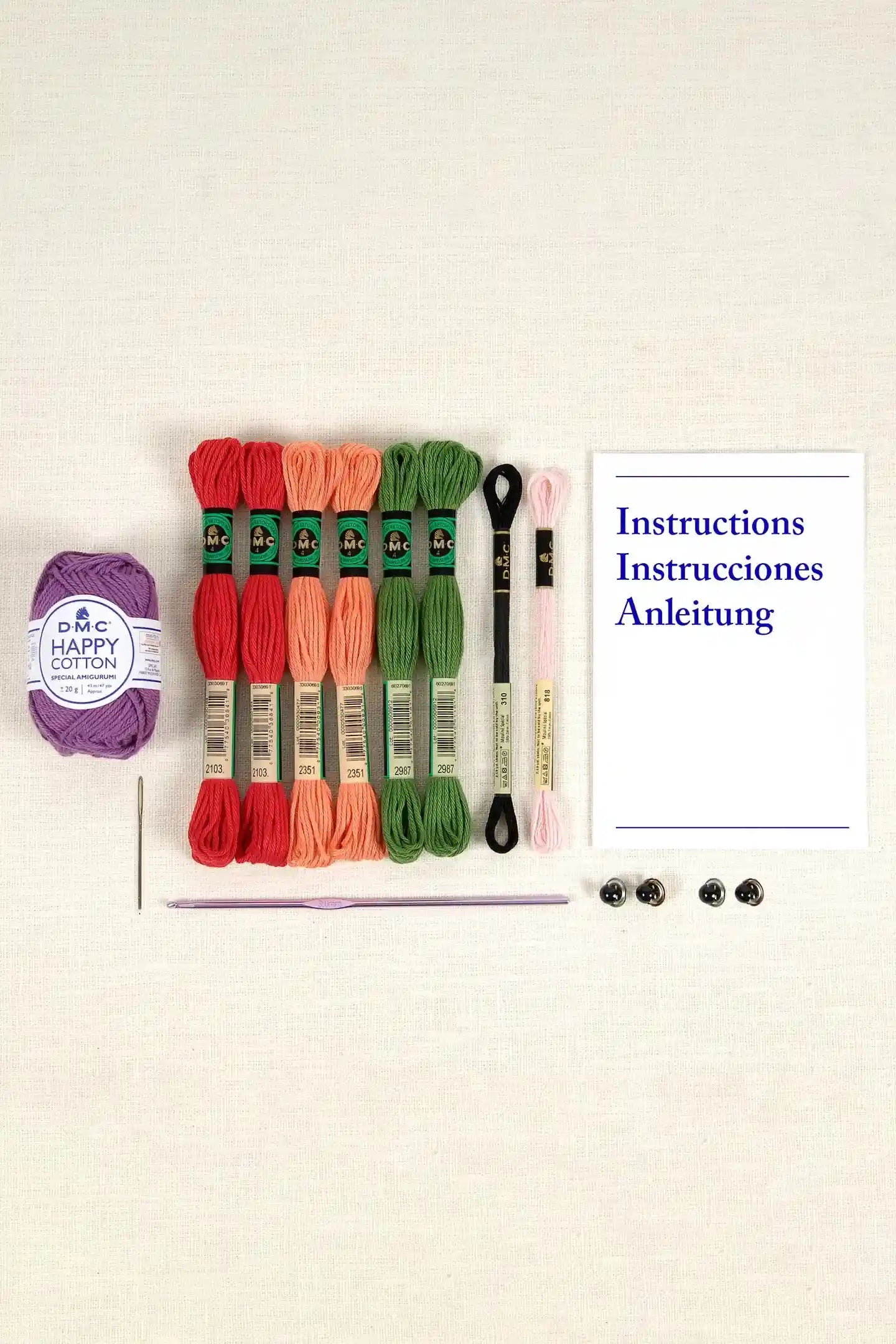 Le nostre amiche verdure Kit Amigurumi intermedio - DMC - LacariaRicami.Store