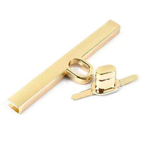 CHIUSURA a girello per BORSA - 94x24 mm - Colore: ORO ROSA - by LacariaRicami.Store