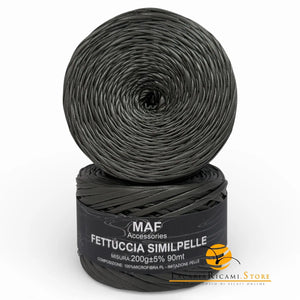 Fettuccia SIMILPELLE - MAF Accessories - Colore: 03 - MILITARE - by LacariaRicami.Store
