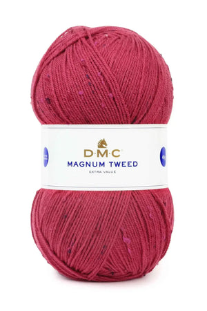 Lana Magnum TWEED - DMC - Colore: 055 - ROSSO MARASCHINO TWEED - by LacariaRicami.Store