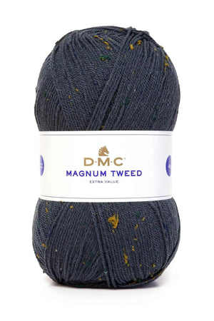 Lana Magnum TWEED - DMC - Colore: 076 - GRIGIO SCURO TWEED - by LacariaRicami.Store
