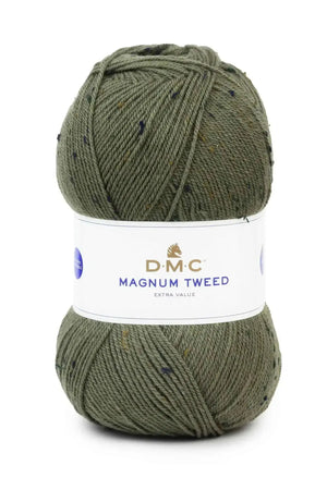 Lana Magnum TWEED - DMC - Colore: 083 - VERDE TWEED - by LacariaRicami.Store