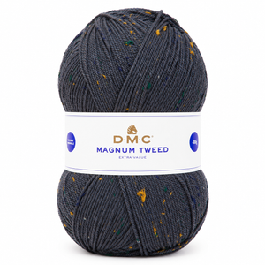 Lana Magnum TWEED - DMC - Colore: 076 - GRIGIO SCURO TWEED - by LacariaRicami.Store