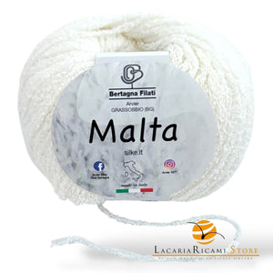 Cotone MALTA - Bertagna Filati - 22 - BIANCO - LacariaRicami.Store
