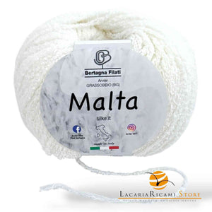 Cotone MALTA - Bertagna Filati 22 - BIANCO - LacariaRicami.Store