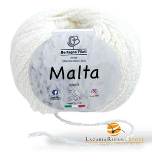 Cotone MALTA - Bertagna Filati - Colore: 22 - BIANCO - by LacariaRicami.Store