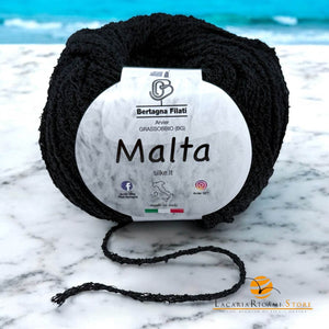 Cotone MALTA - Bertagna Filati - 23 - NERO - LacariaRicami.Store