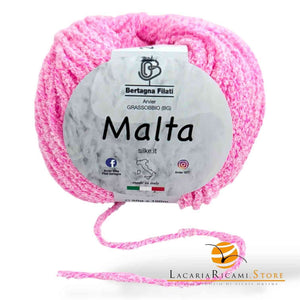 Cotone MALTA - Bertagna Filati - Colore: 25 - ROSA FLUO - by LacariaRicami.Store