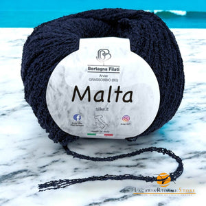 Cotone MALTA - Bertagna Filati - 27 - BLU SCURO - LacariaRicami.Store