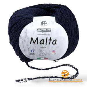 Cotone MALTA - Bertagna Filati - Colore: 27 - BLU SCURO - by LacariaRicami.Store