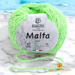 Cotone MALTA - Bertagna Filati - 28 - VERDE FLUO - LacariaRicami.Store