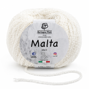 Cotone MALTA - Bertagna Filati - Colore: 22 - BIANCO - by LacariaRicami.Store
