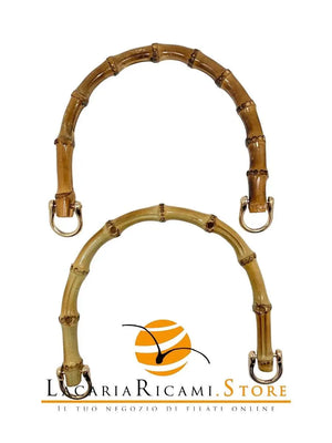 MANICI Bamboo 17X14 Cm - Colore: BRUCIATO diametro bamboo=10 - by LacariaRicami.Store