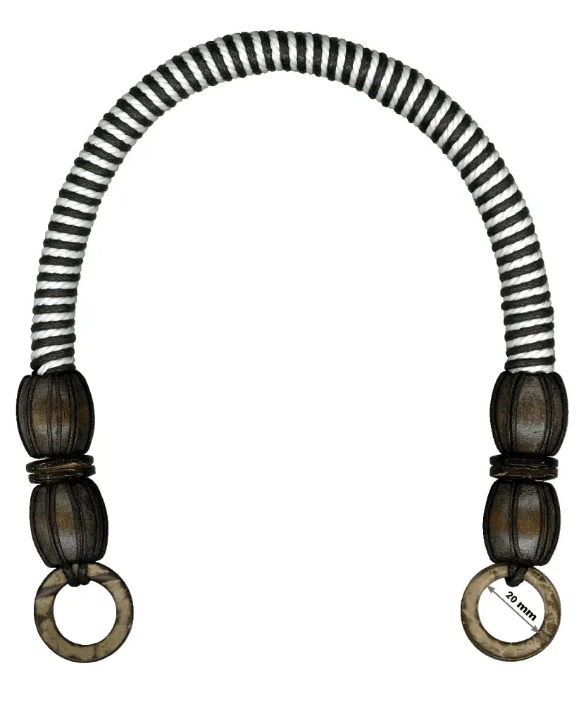 SET 2 MANICI IN Legno|Corda 43 Cm - 954001 - - LacariaRicami.Store