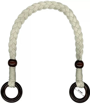 SET 2 Manici in Legno|Corda 55 cm | Qualità al Giusto Prezzo - - LacariaRicami.Store