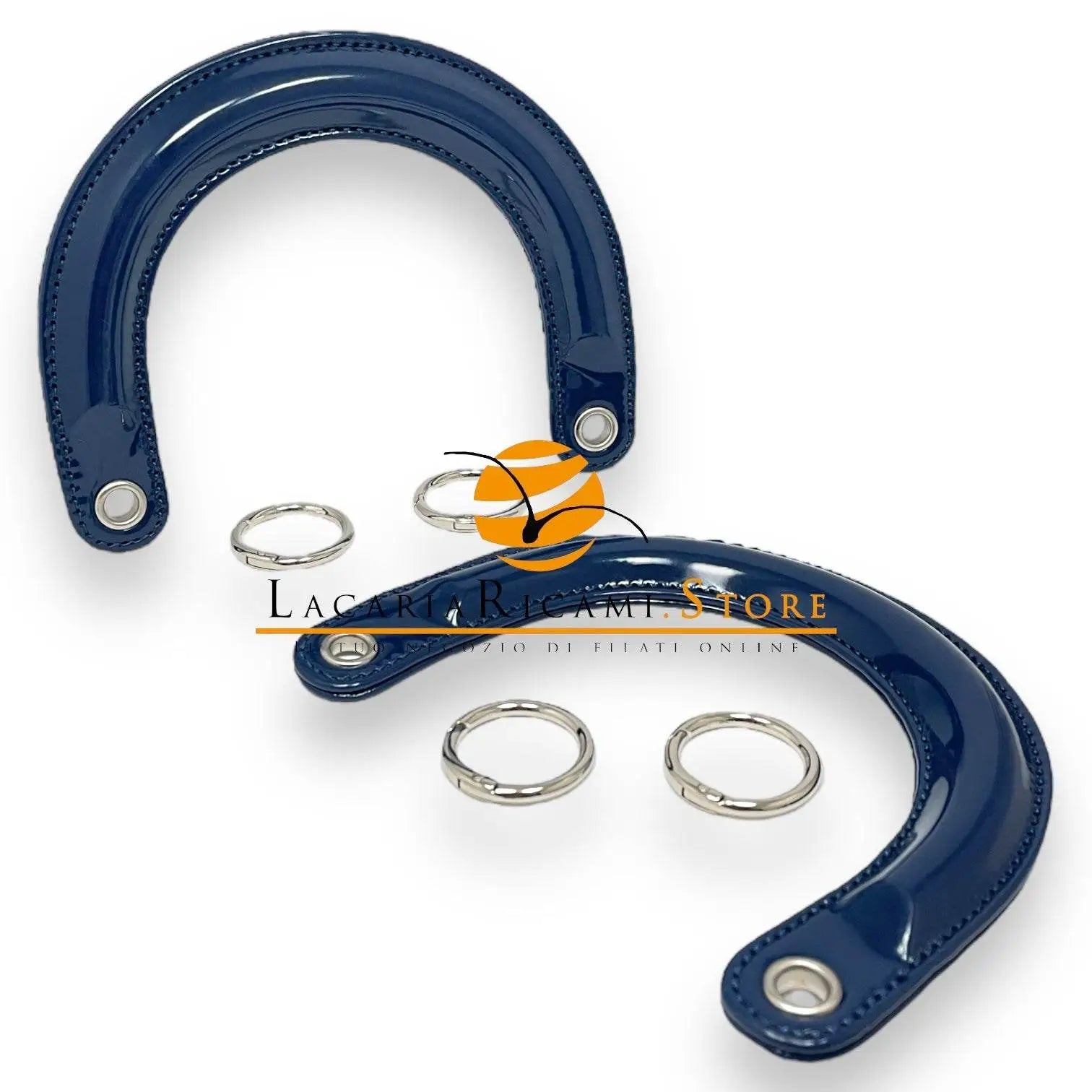 MANICI Stile DIOR Con Moschettoni in Ecopelle Lucida - - LacariaRicami.Store