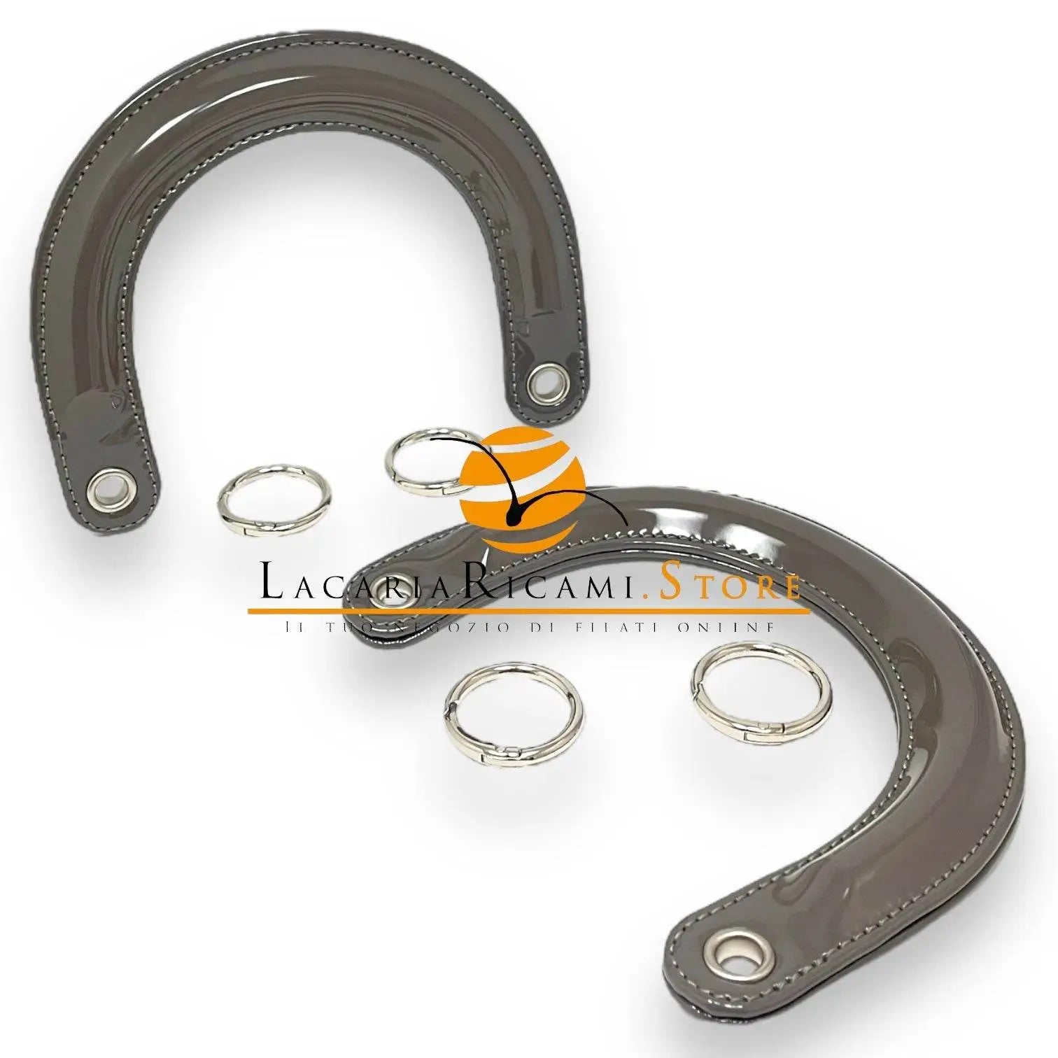 MANICI Stile DIOR Con Moschettoni in Ecopelle Lucida - - LacariaRicami.Store