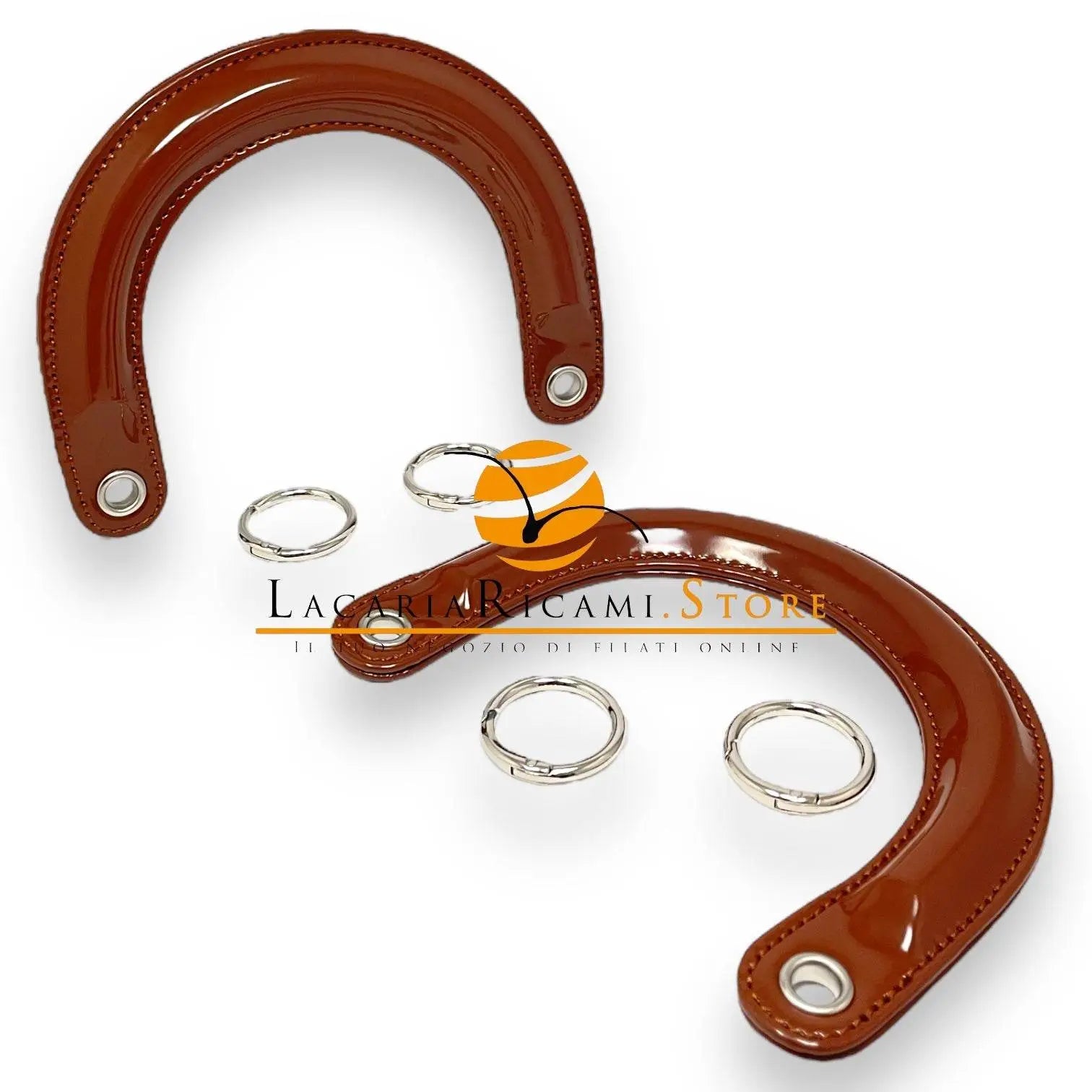 MANICI Stile DIOR Con Moschettoni in Ecopelle Lucida - - LacariaRicami.Store