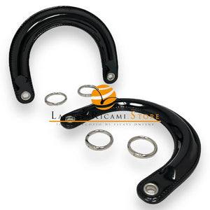 MANICI Stile DIOR Con Moschettoni in Ecopelle Lucida - - LacariaRicami.Store