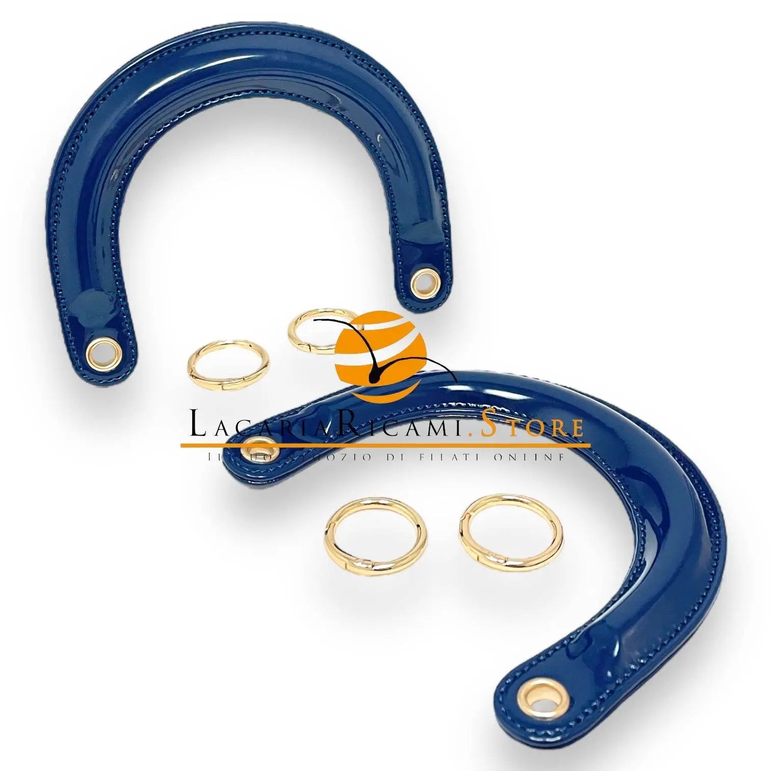 MANICI Stile DIOR Con Moschettoni in Ecopelle Lucida - - LacariaRicami.Store