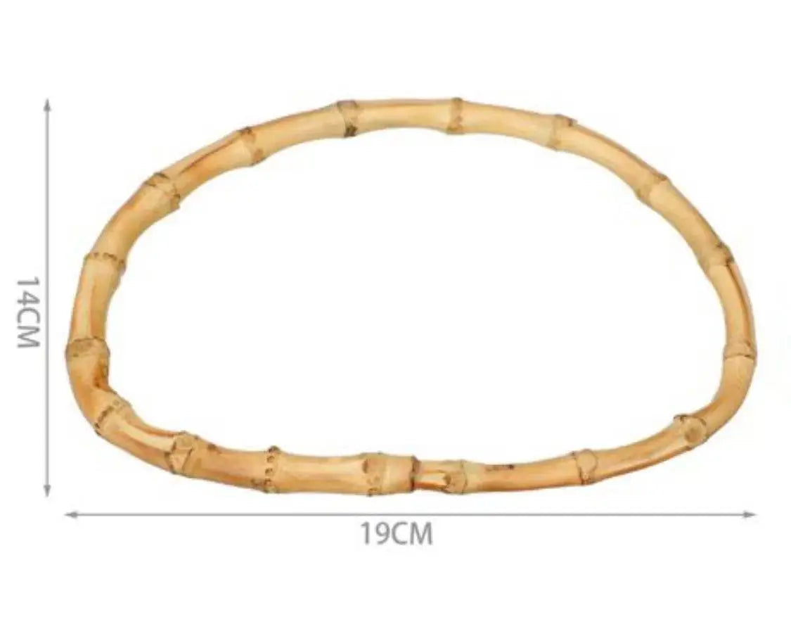 SET 2 Manici In Bamboo 19x15 Cm - MAS Srl - - LacariaRicami.Store