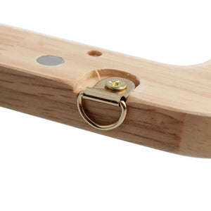 CLIK CLAK In Legno Con Perla Quadrata 20x8Cm - - LacariaRicami.Store