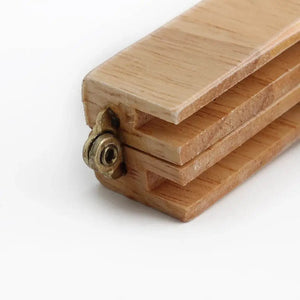 CLIK CLAK In Legno Con Perla Quadrata 20x8Cm - - LacariaRicami.Store