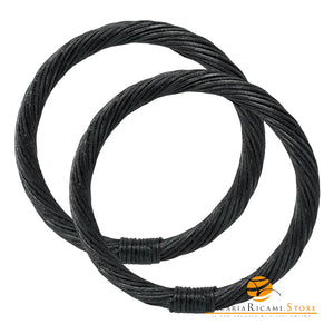 MANICI in Rattan - Colore: 12,5 Cm - NERO - by LacariaRicami.Store