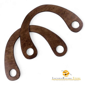 MANICI In Legno - 18,5x13,5 Cm - Colore: MARRONE - by LacariaRicami.Store