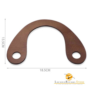 MANICI In Legno - 18,5x13,5 Cm - LacariaRicami.Store
