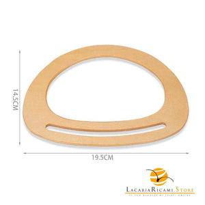 MANICI In Legno 19,5x14,5 Cm Per Borse - LacariaRicami.Store