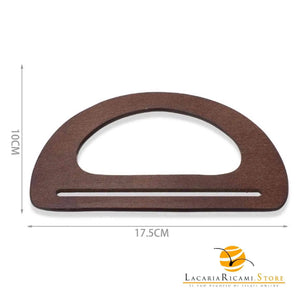MANICI In Legno 17,5x10 Cm Per Borse - Colore: - by LacariaRicami.Store