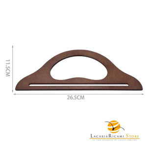 MANICI In Legno 26,5x11,5 Cm Per Borse - Colore: - by LacariaRicami.Store
