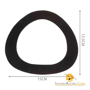 MANICI In Legno 15x13.5 Cm per Borse - Colore: - by LacariaRicami.Store