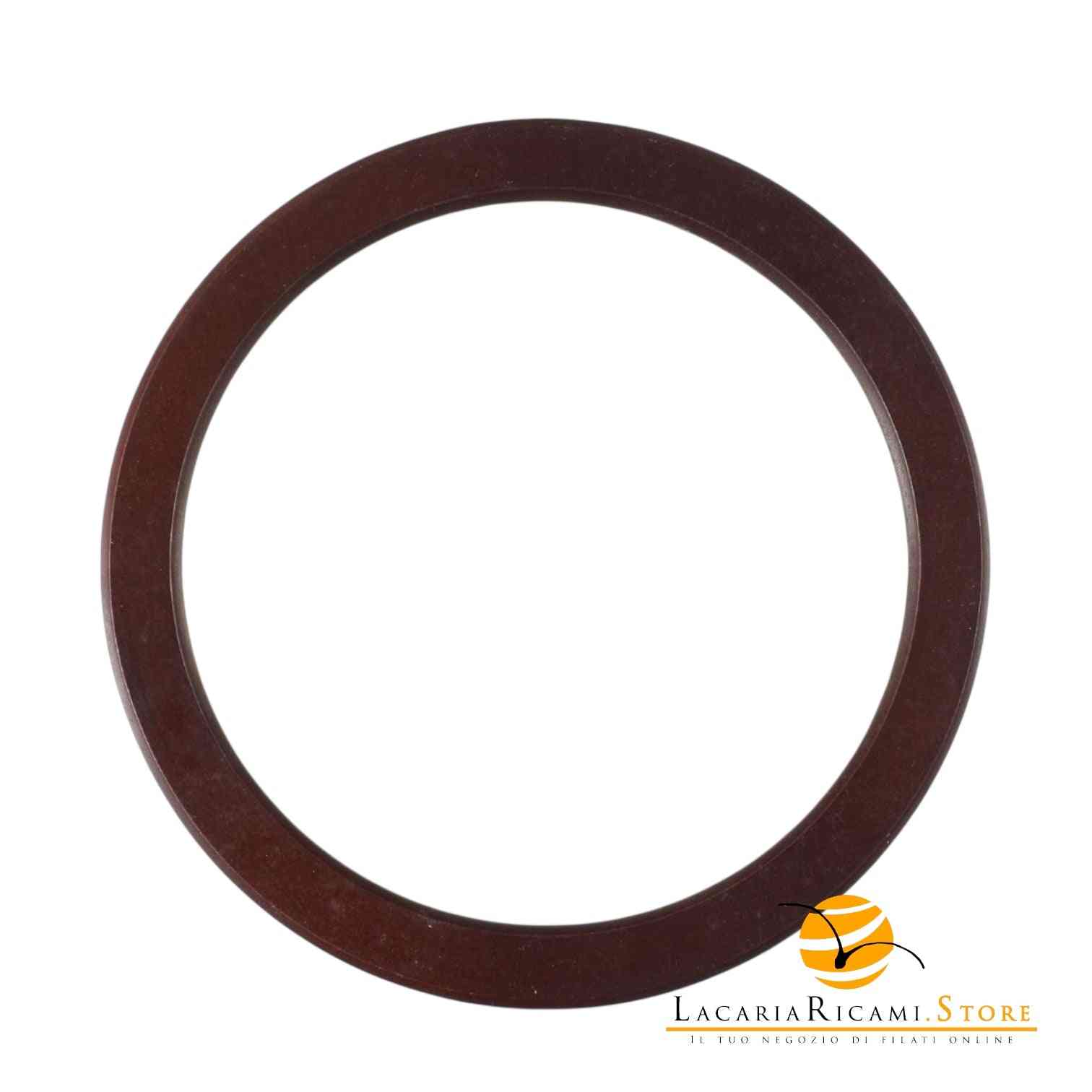 MANICI In Legno CERCHIO - 16 Cm MARRONE - LacariaRicami.Store