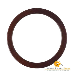 MANICI In Legno CERCHIO - 16 Cm MARRONE - LacariaRicami.Store
