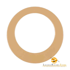 MANICI In Legno CERCHIO - 17 Cm PANNA - LacariaRicami.Store