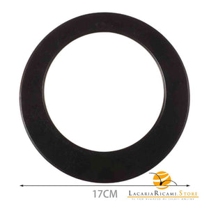 MANICI In Legno CERCHIO - 17 Cm - LacariaRicami.Store