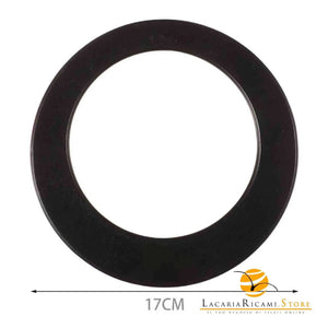 MANICI In Legno CERCHIO - 17 Cm - Colore: - by LacariaRicami.Store