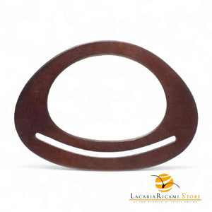 MANICI In Legno 19x14 Cm Per Borse - Colore: MARRONE - by LacariaRicami.Store