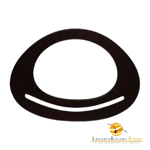 MANICI In Legno 19x14 Cm Per Borse NERO - LacariaRicami.Store