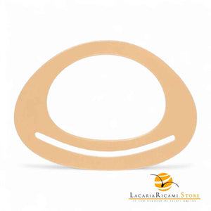 MANICI In Legno 19x14 Cm Per Borse PANNA - LacariaRicami.Store