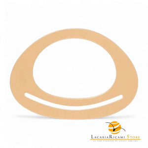 MANICI In Legno 19x14 Cm Per Borse - Colore: PANNA - by LacariaRicami.Store