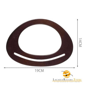 MANICI In Legno 19x14 Cm Per Borse - Colore: - by LacariaRicami.Store