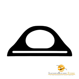 MANICI In Legno ARCO 25x11 Cm Per Borse - Colore: NERO - by LacariaRicami.Store