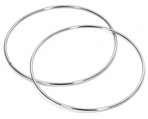 Manici TONDI Metallici - Mas Srl - Colore: 300 mm - ARGENTO - by LacariaRicami.Store